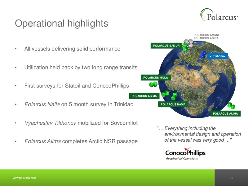 Q3 2011 REPORT – Polarcus – slide 10