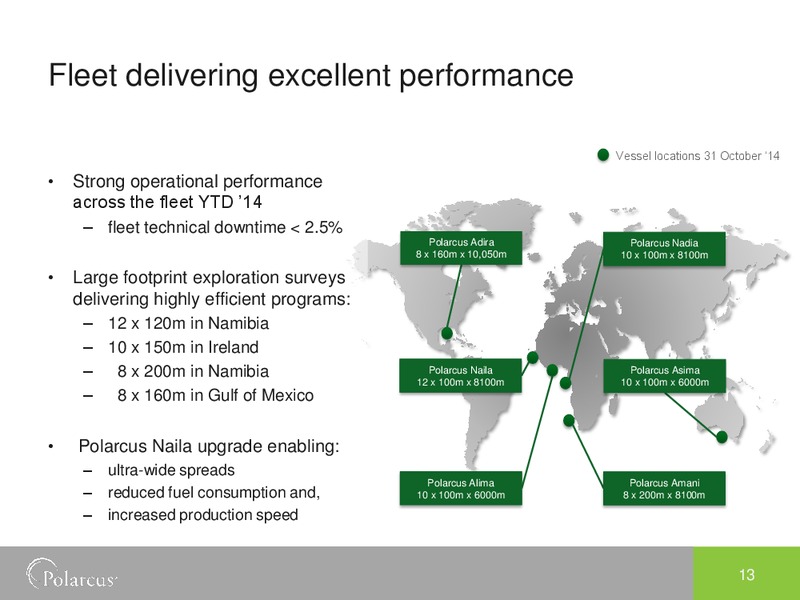 THIRD QUARTER 2014 – Polarcus – slide 12