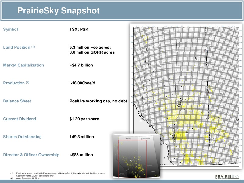 Investor Presentation – Prairiesky Royalty Ltd. – slide 2