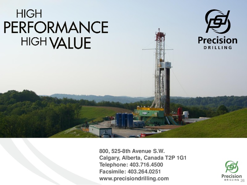 UB Investor Presentation – Precision Drilling Corporation – slide 25