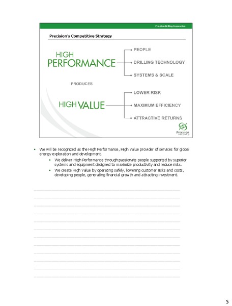 COWEN & COMPANY CONFERENCE – Precision Drilling Corporation – slide 4