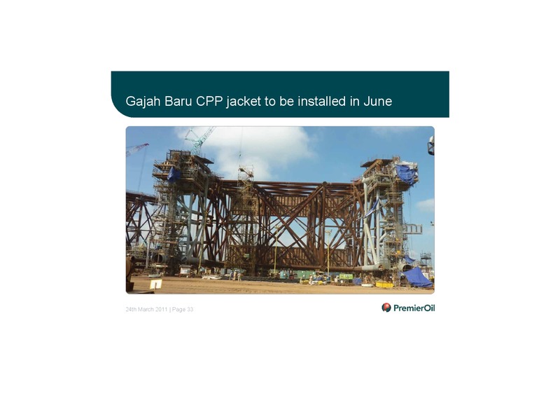 2010 ANNUAL RESULTS PRESENTATION – Premier Oil – slide 34