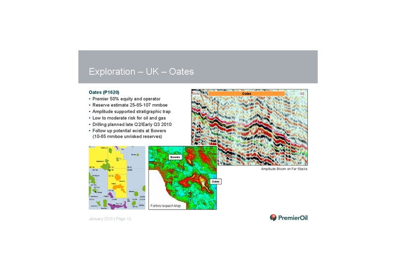 EXPLORATION INVESTOR PRESENTATION – Premier Oil – slide 14