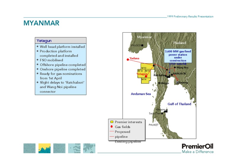 1999 PRELIMINARY RESULTS PRESENTATION – Premier Oil – slide 18