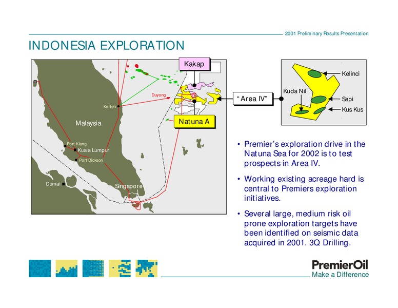 2001 PRELIMINARY RESULTS PRESENTATION – Premier Oil – slide 23