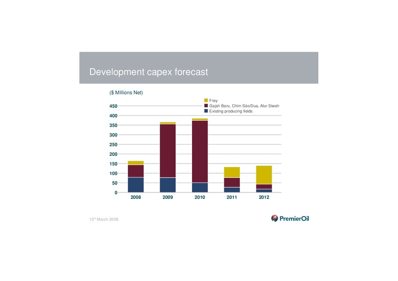 2007 PRELIMINARY RESULTS PRESENTATION – Premier Oil – slide 24