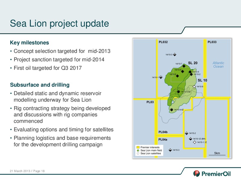 2012 ANNUAL RESULTS PRESENTATION – Premier Oil – slide 19
