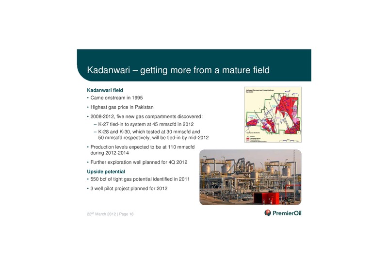 2011 ANNUAL RESULTS PRESENTATION – Premier Oil – slide 19