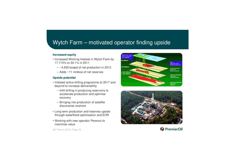 2011 ANNUAL RESULTS PRESENTATION – Premier Oil – slide 20