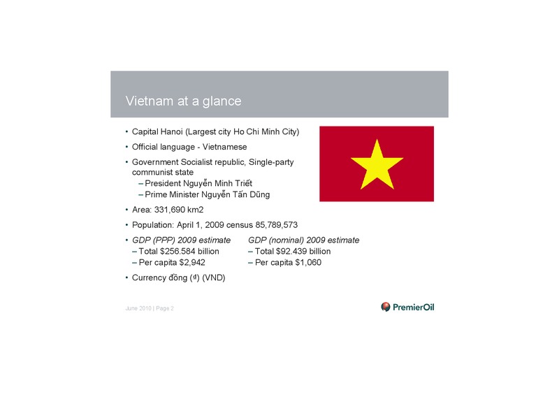 INVESTOR PRESENTATION – Premier Oil – slide 3