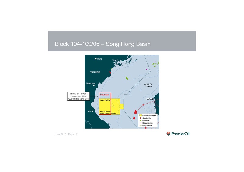 INVESTOR PRESENTATION – Premier Oil – slide 11