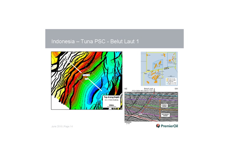 INVESTOR PRESENTATION – Premier Oil – slide 15