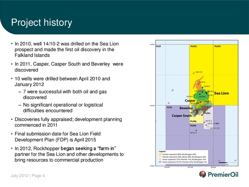 INVESTOR PRESENTATION – Premier Oil – slide 5