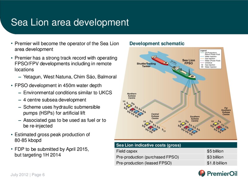 INVESTOR PRESENTATION – Premier Oil – slide 7