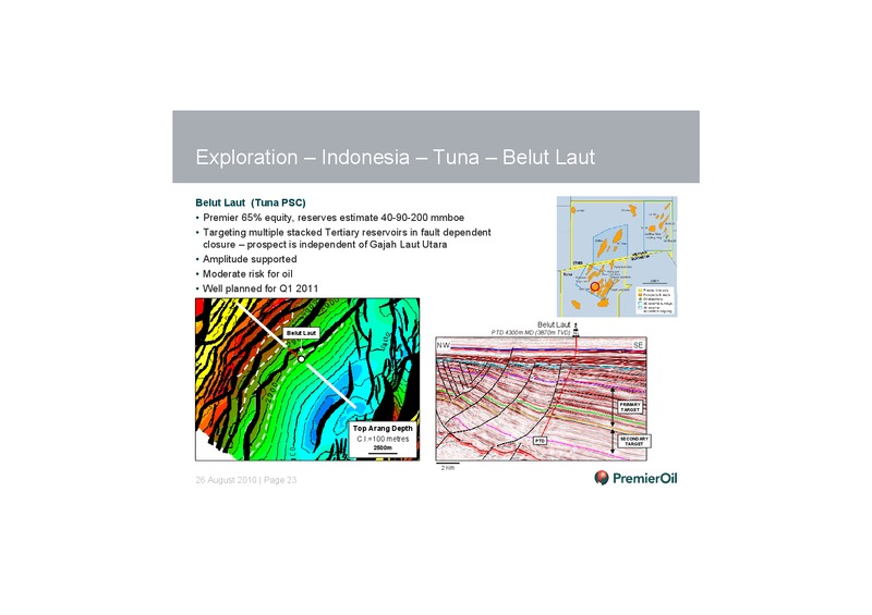 2010 HALF YEARLY RESULTS PRESENTATION – Premier Oil – slide 24