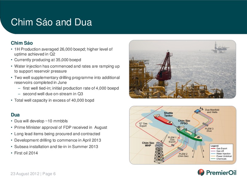 2012 HALF YEARLY RESULTS – Premier Oil – slide 7