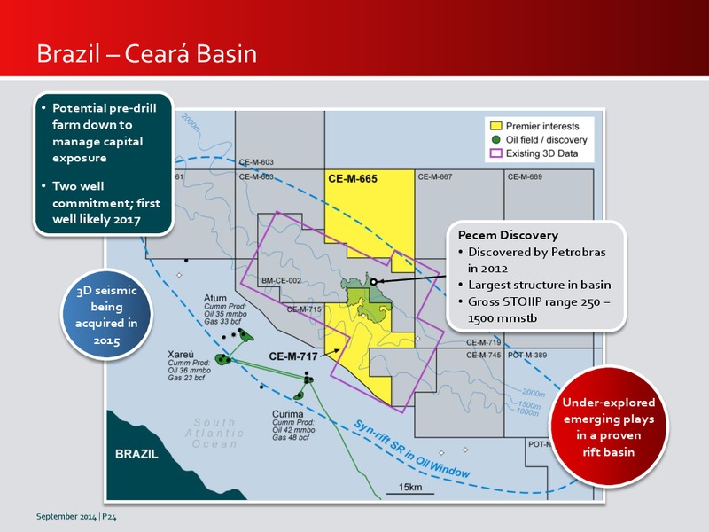 INVESTOR PRESENTATION – Premier Oil – slide 23