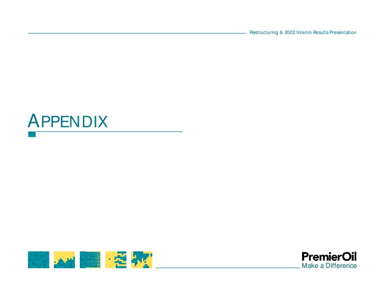 RESTRUCTURING & 2002 INTERIM RESULTS PRESENTATION – Premier Oil – slide 36