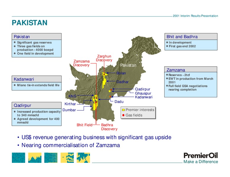 2001 INTERIM RESULTS PRESENTATION – Premier Oil – slide 30