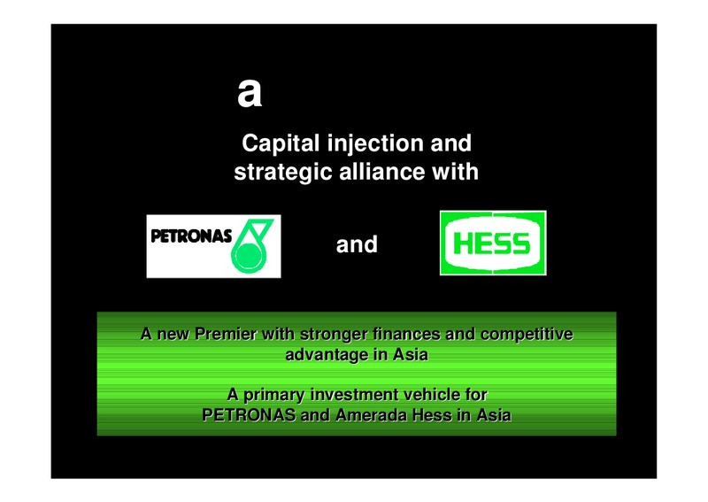 INVESTOR PRESENTATION – Premier Oil – slide 1