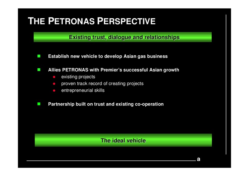 INVESTOR PRESENTATION – Premier Oil – slide 10