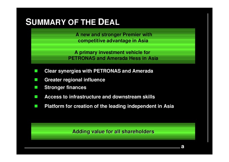 INVESTOR PRESENTATION – Premier Oil – slide 17