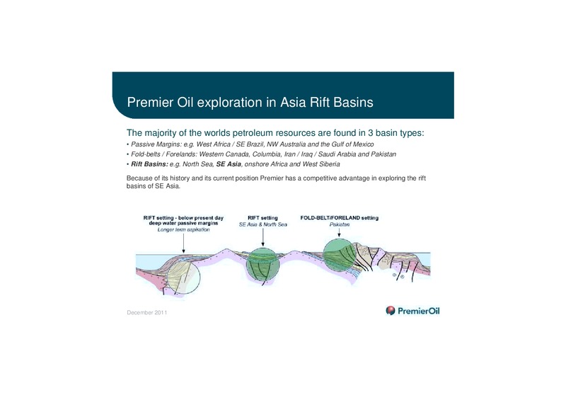 ASIA EXPLORATION – Premier Oil – slide 3