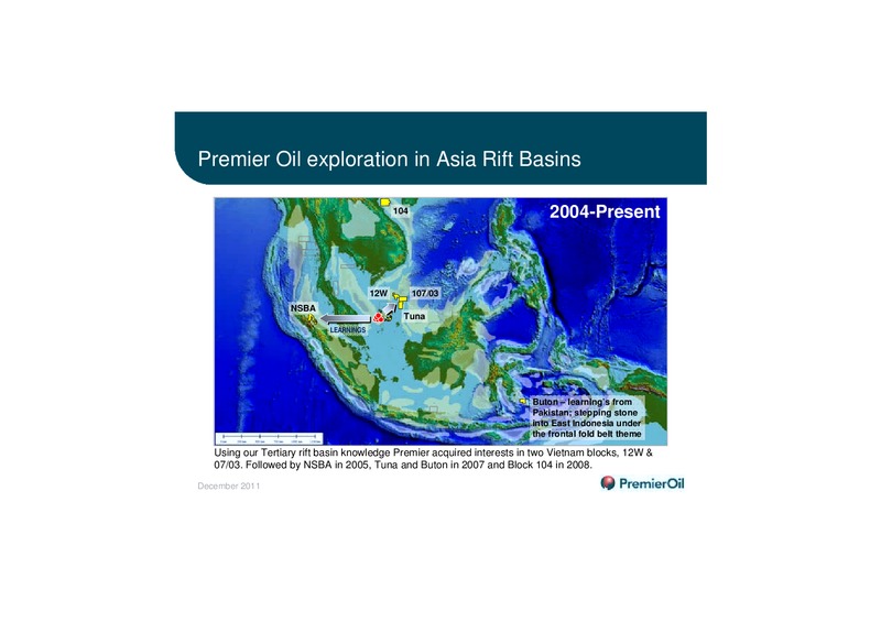 ASIA EXPLORATION – Premier Oil – slide 16