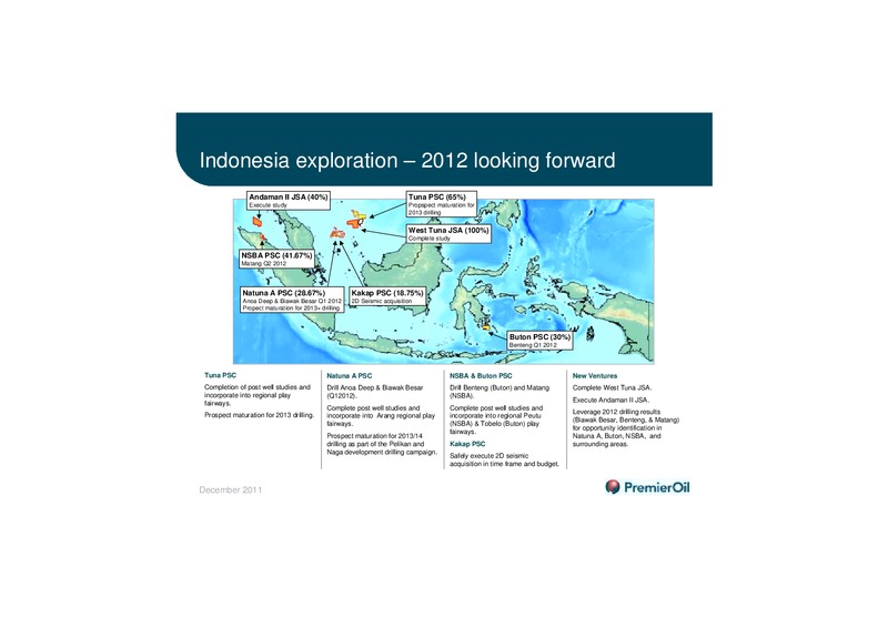 ASIA EXPLORATION – Premier Oil – slide 28