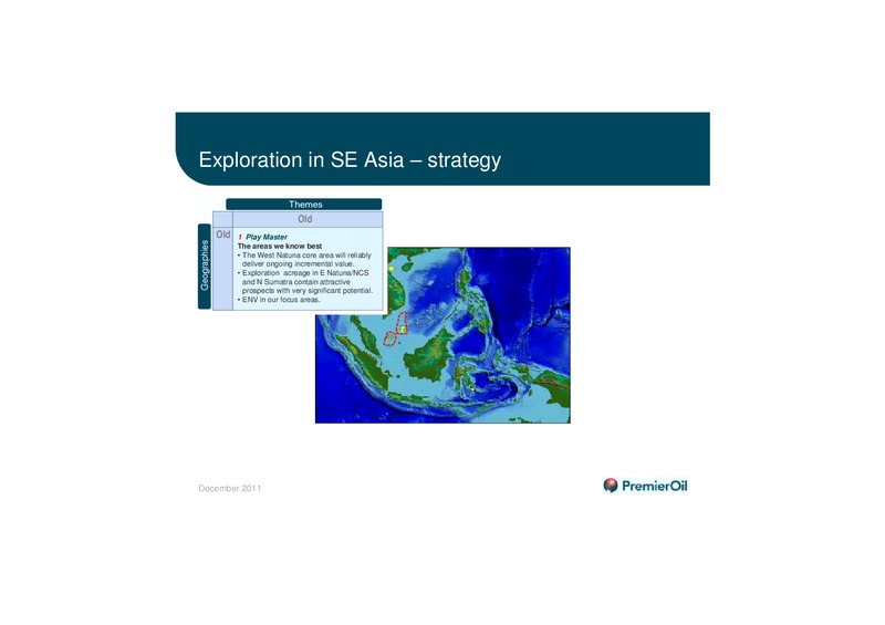 ASIA EXPLORATION – Premier Oil – slide 33
