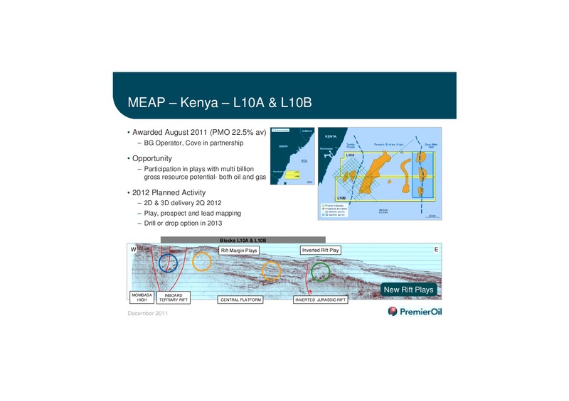 MEAP AND ENB EXPLORATION – Premier Oil – slide 8
