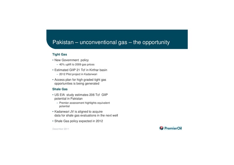 MEAP AND ENB EXPLORATION – Premier Oil – slide 13