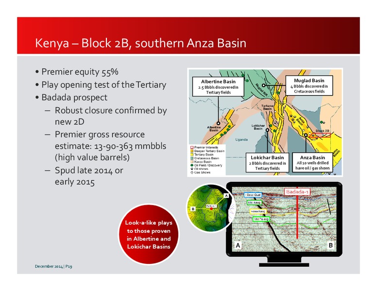 INVESTOR PRESENTATION – Premier Oil – slide 18