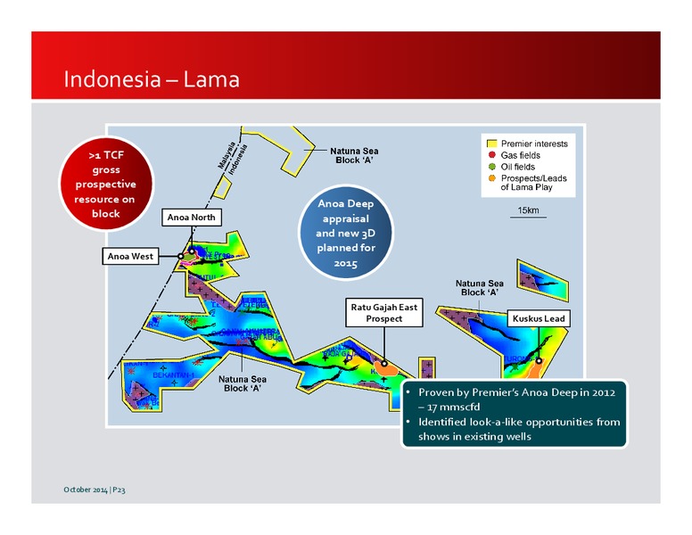 INVESTOR PRESENTATION – Premier Oil – slide 22