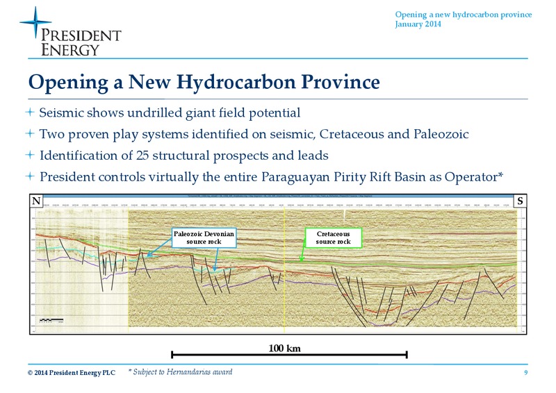 2014 Paraguayan Chaco drilling campaign – President Energy Plc – slide 8