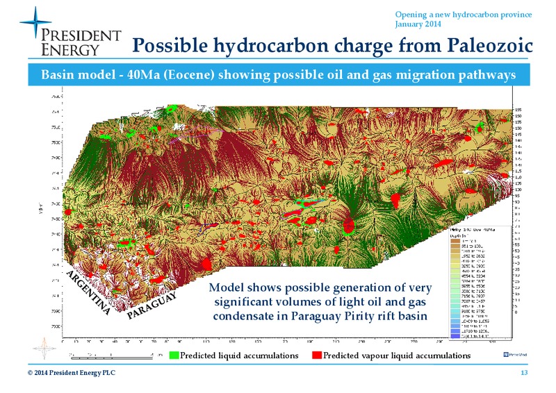 2014 Paraguayan Chaco drilling campaign – President Energy Plc – slide 12