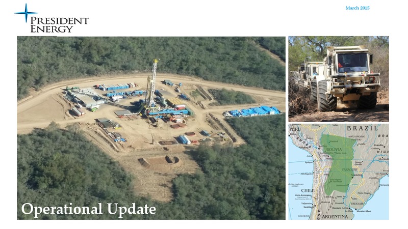 OPERATIONAL UPDATE – President Energy Plc – slide 1