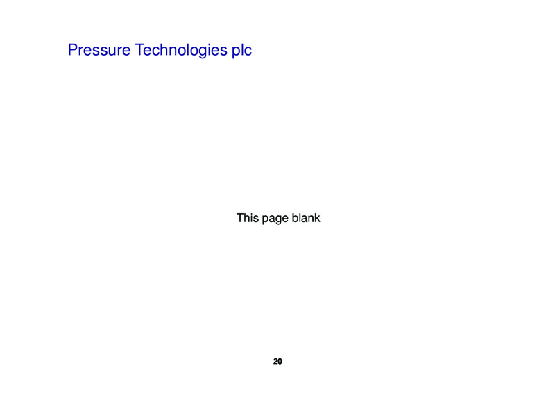 DECEMBER 2011 INVESTOR PRESENTATION – PRESSURE TECHNOLOGIES – slide 20