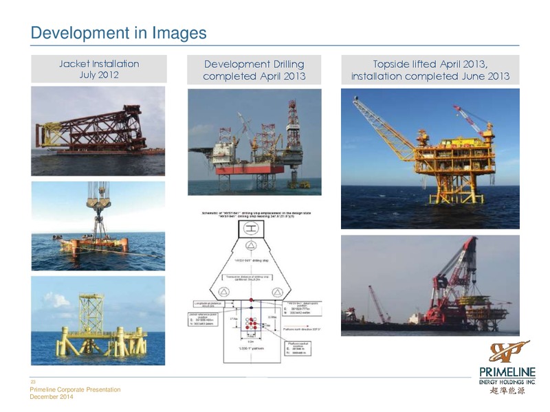 CORPORATE PRESENTATION – Primeline Energy Holdings – slide 23