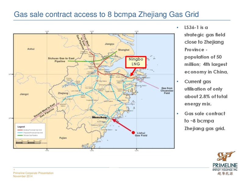 INVESTOR PRESENTATION – Primeline Energy Holdings – slide 4