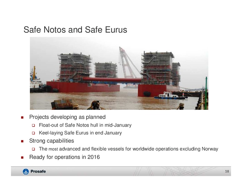 Q4 2014 EARNINGS CALL – Prosafe Se – slide 17