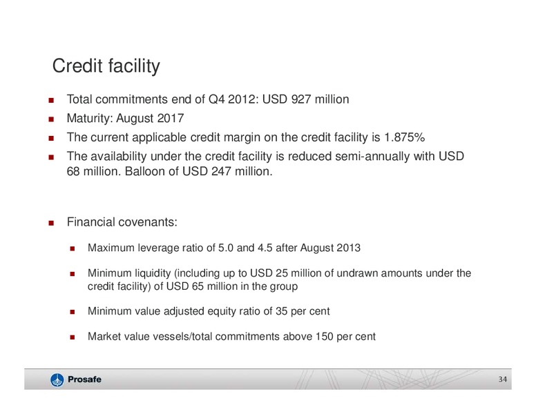 Q1 2013 EARNINGS CALL – Prosafe Se – slide 33