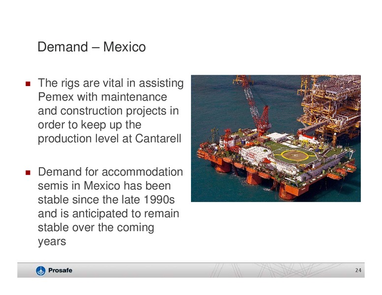 Q1 2012 EARNINGS CALL – Prosafe Se – slide 23