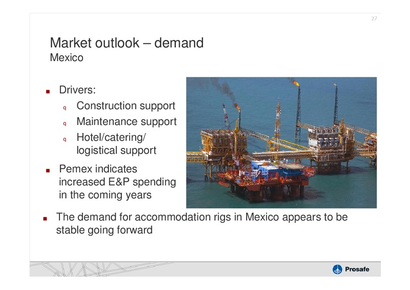 Q2 2011 EARNINGS CALL – Prosafe Se – slide 26