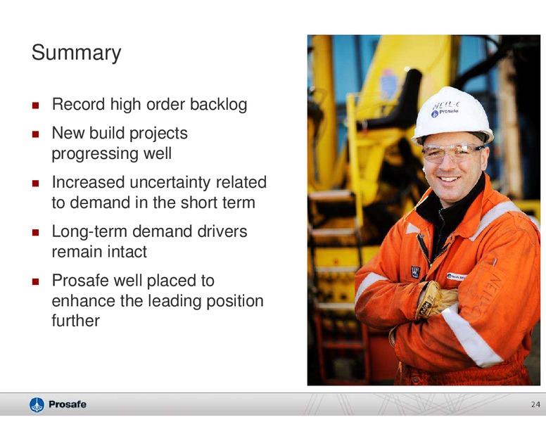 COMPANY PRESENTATION – Prosafe Se – slide 23