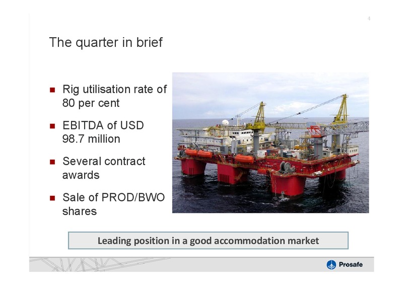 Q3 2010 RESULTS – Prosafe Se – slide 3