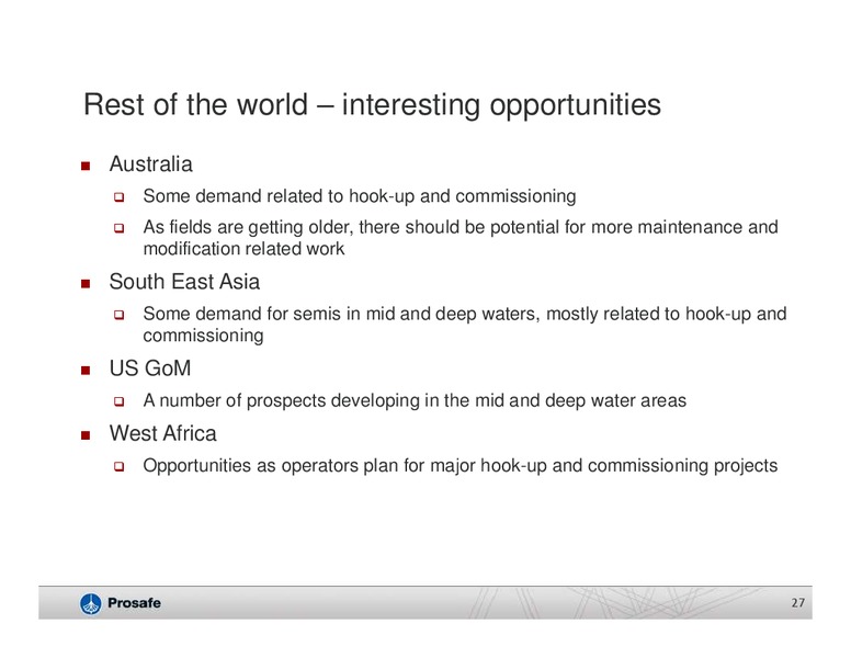 Q3 2014 RESULTS – Prosafe Se – slide 26