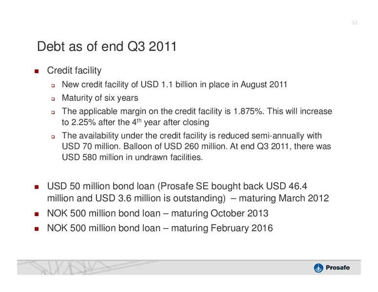 DAHLMAN ROSES OIL SERVICES & DRILLING CONFERENCE – Prosafe Se – slide 31