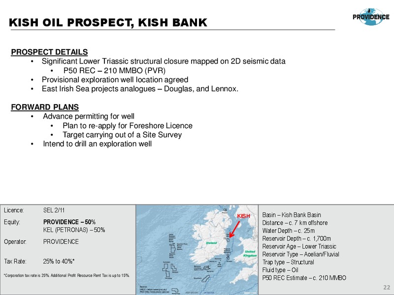 Corporate Presentation – Providence Resources, Inc. – slide 21