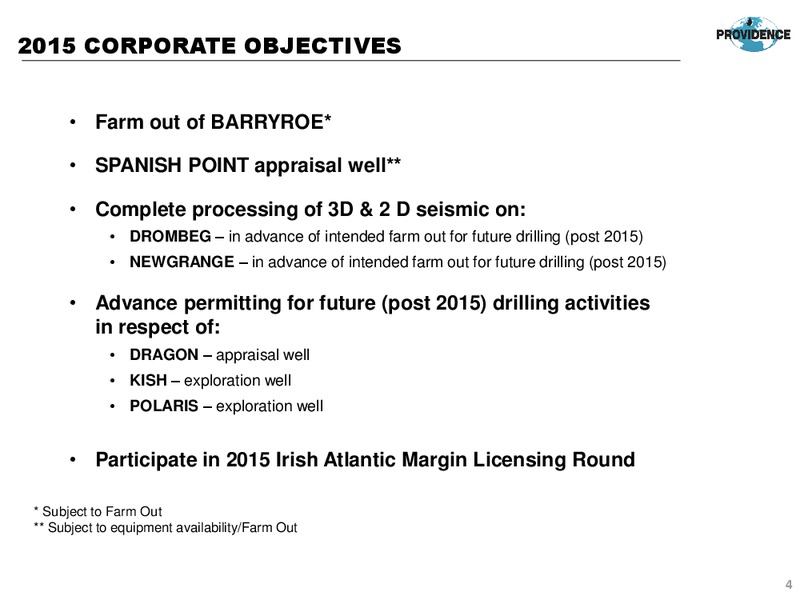 Corporate Presentation – Providence Resources, Inc. – slide 3